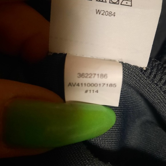 Avia 1/4 zip quilted front kangaroo pocket Dark Gray pullover top Large 12-14 - Picture 7 of 7